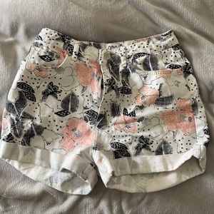 Floral Jean Shorts